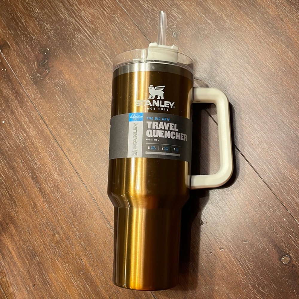 40oz Golden Glass Tumbler